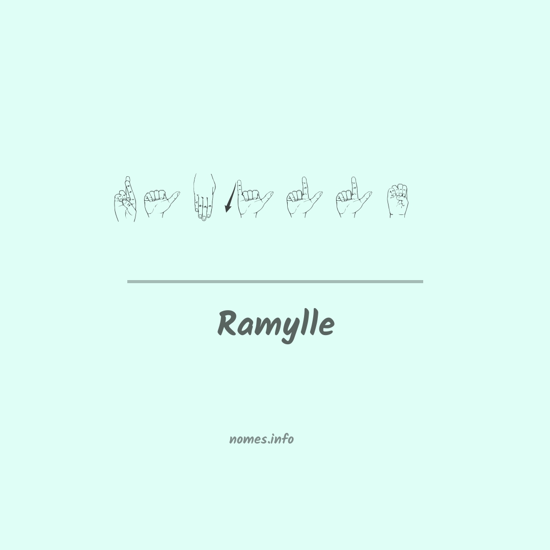 Ramylle em Libras