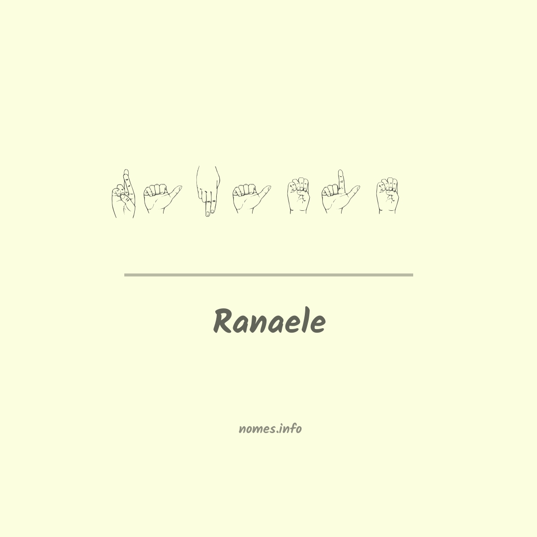 Ranaele em Libras