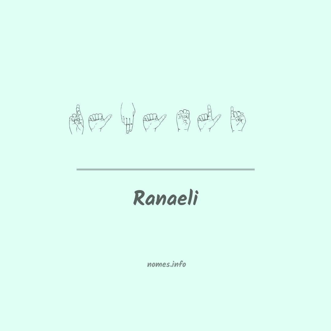 Ranaeli em Libras