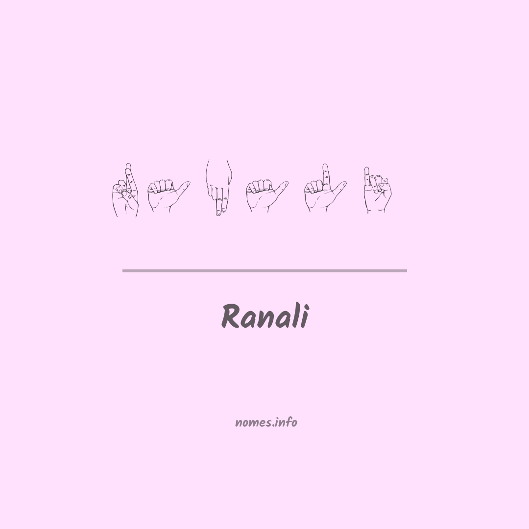 Ranali em Libras