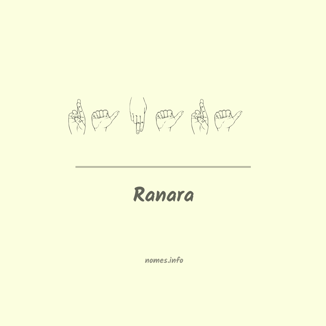 Ranara em Libras