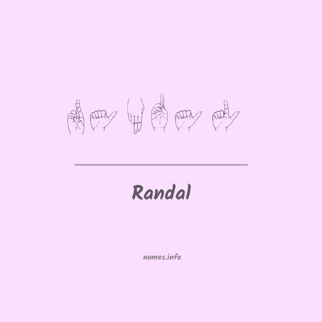 Randal em Libras