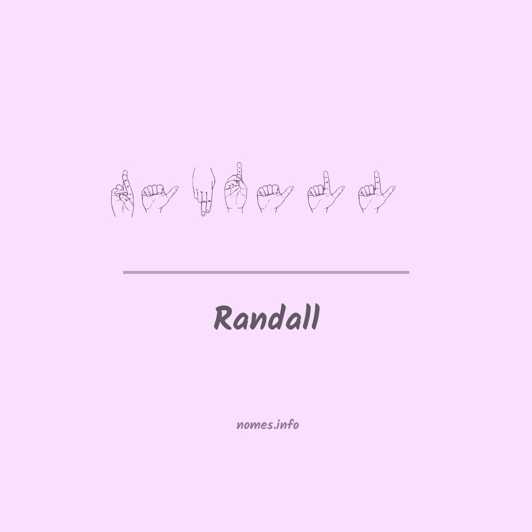 Randall em Libras Randall em Libras