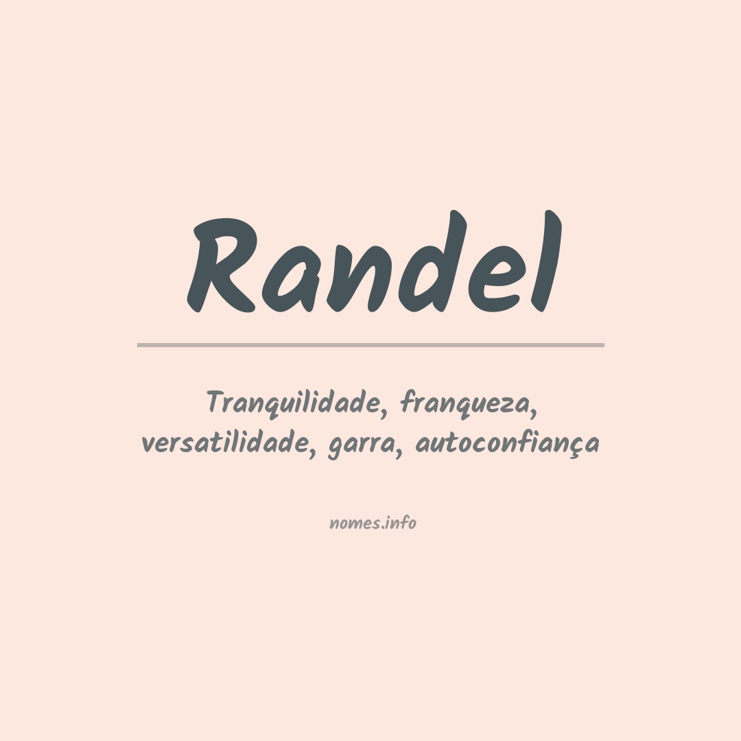 Significado do nome Randel