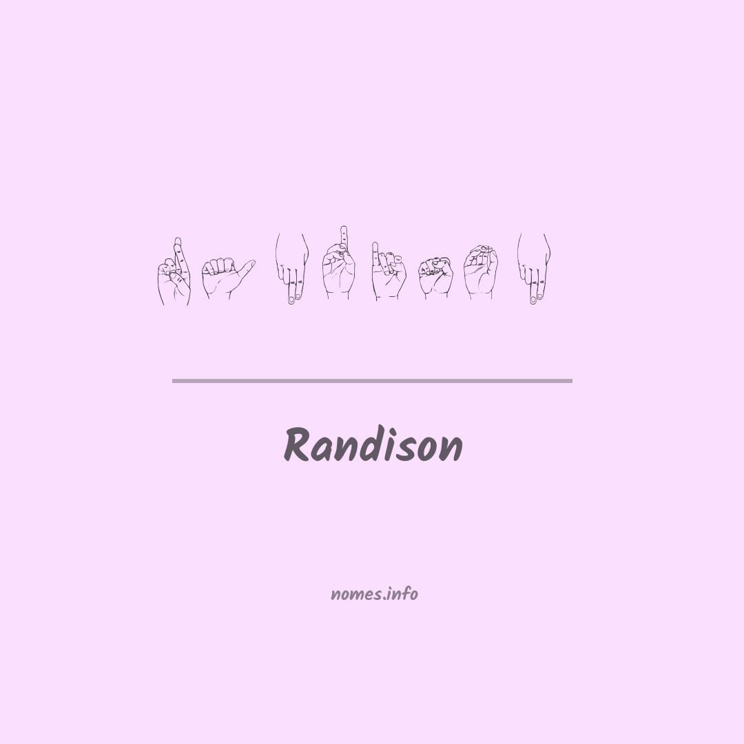 Randison em Libras
