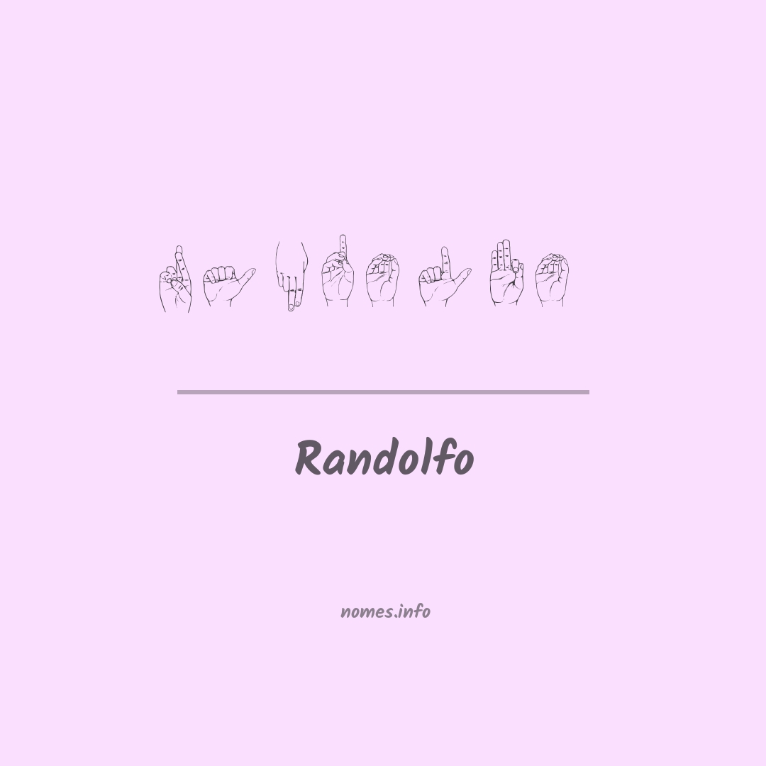 Randolfo em Libras