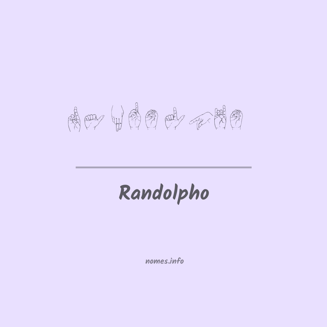 Randolpho em Libras