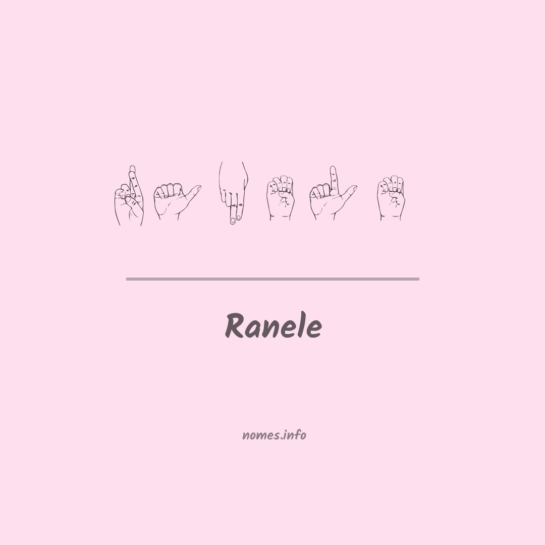 Ranele em Libras