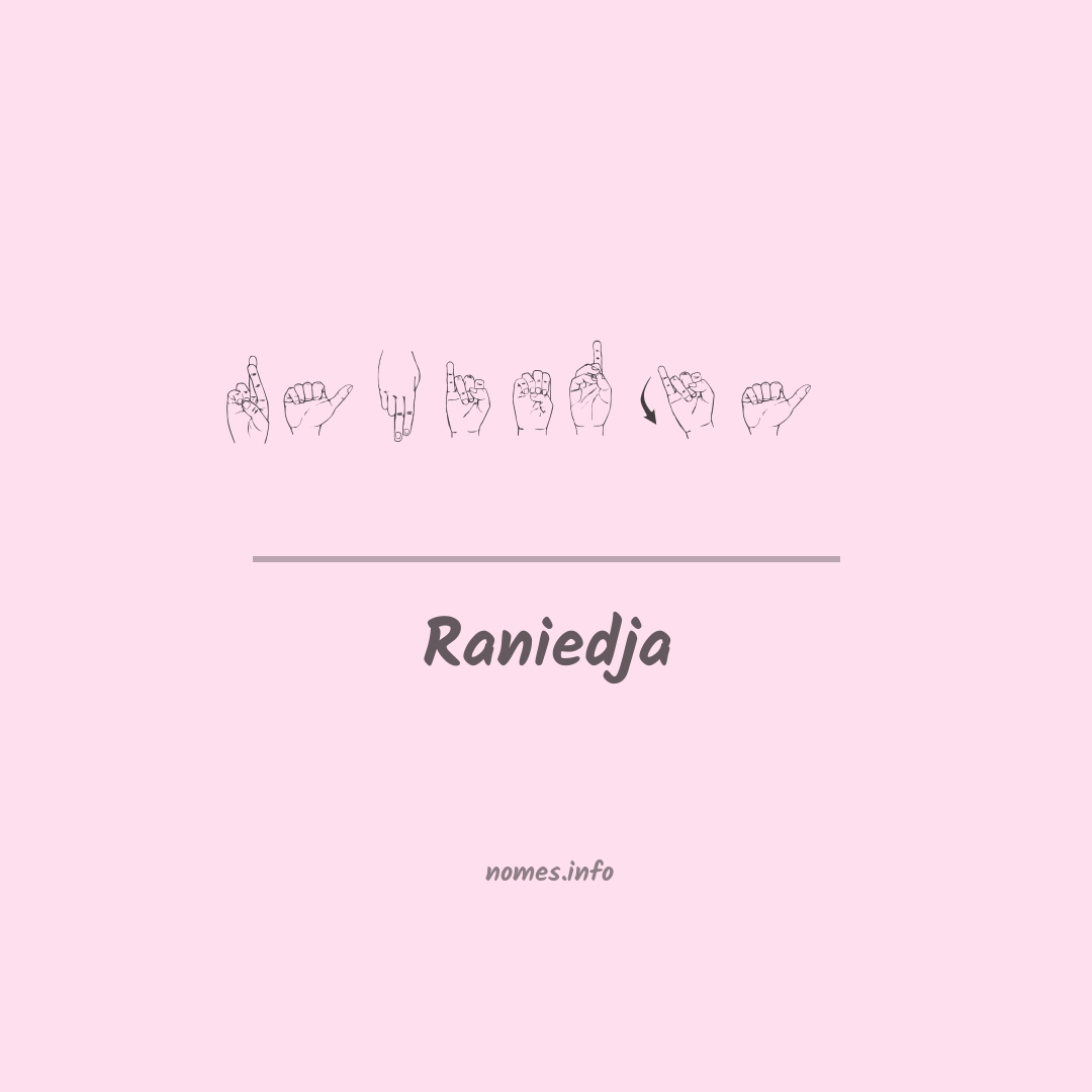 Raniedja em Libras