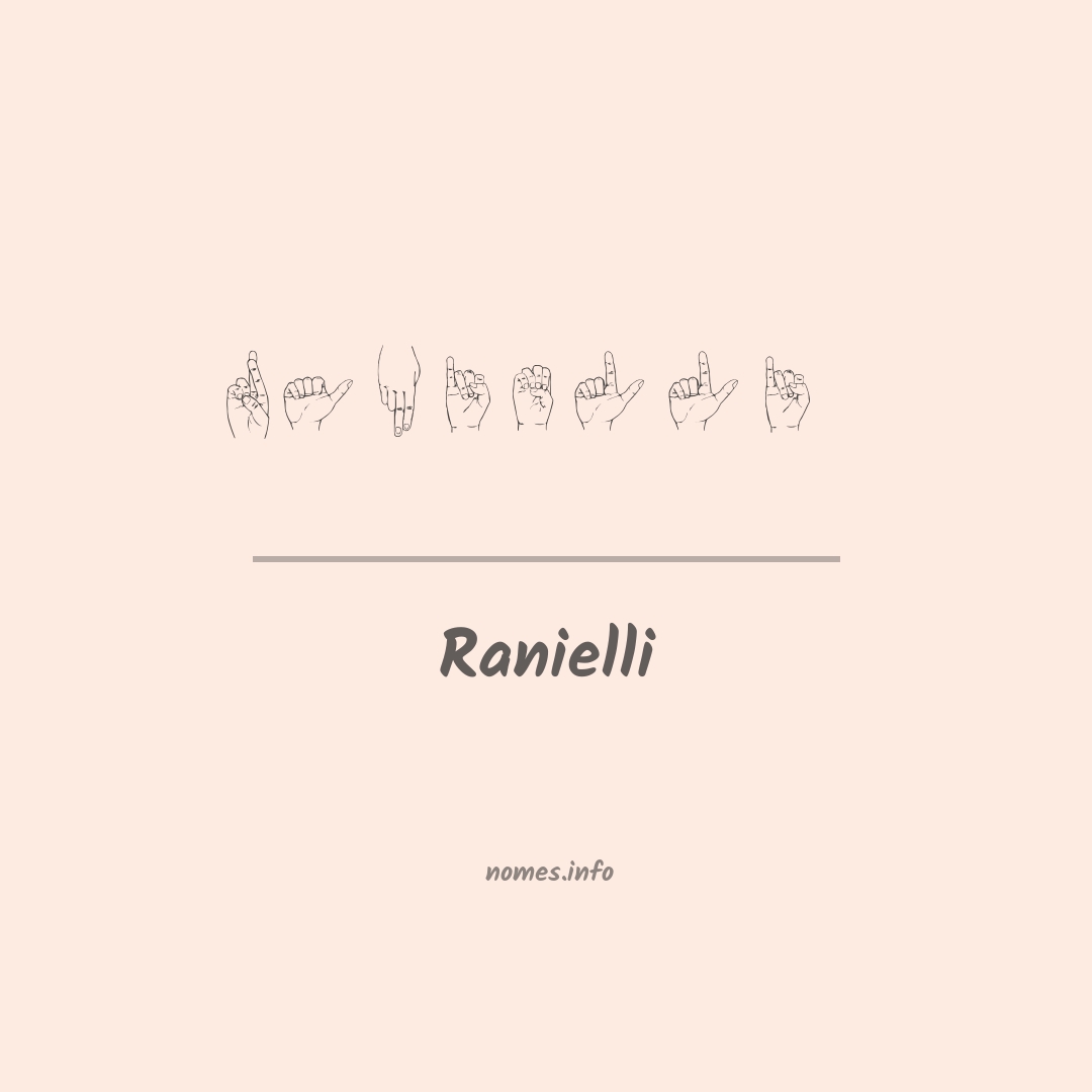 Ranielli em Libras