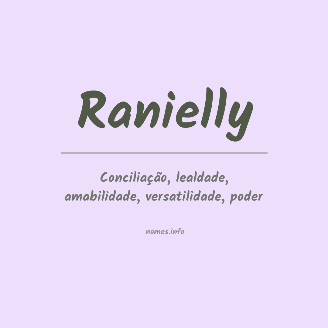 Significado do nome Ranielly