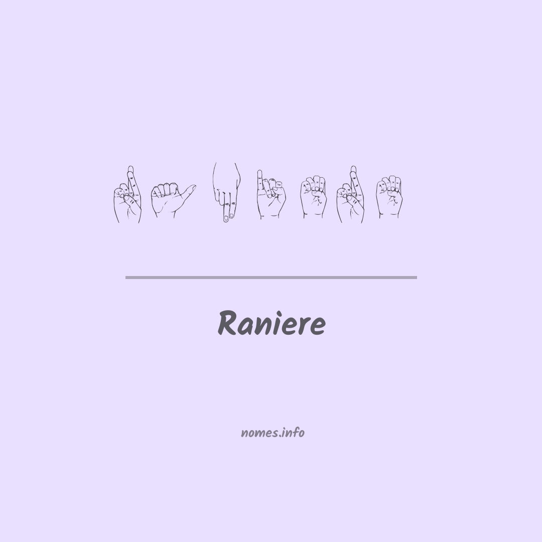 Raniere em Libras