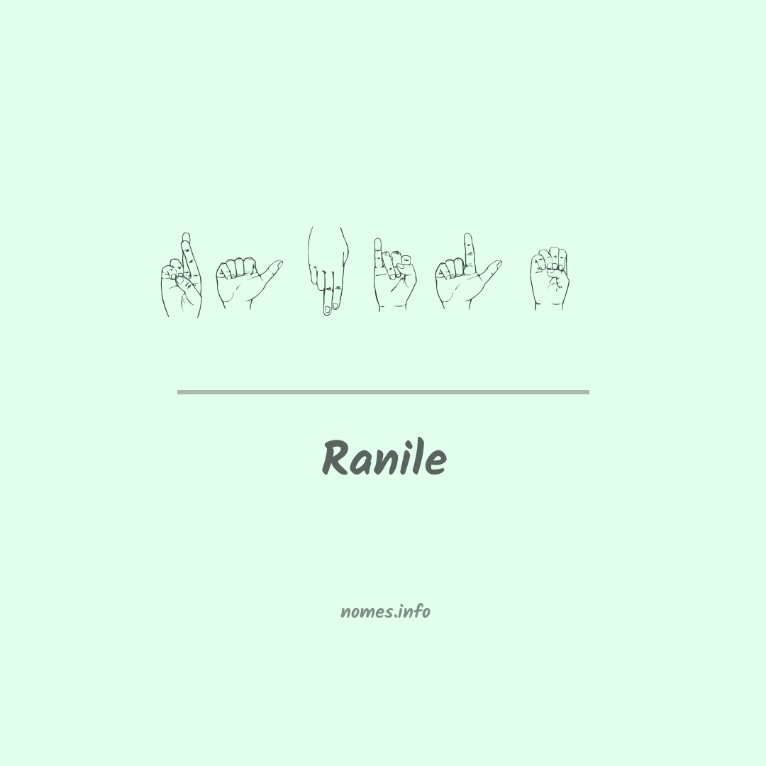 Ranile em Libras