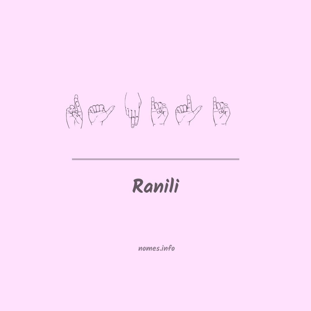 Ranili em Libras