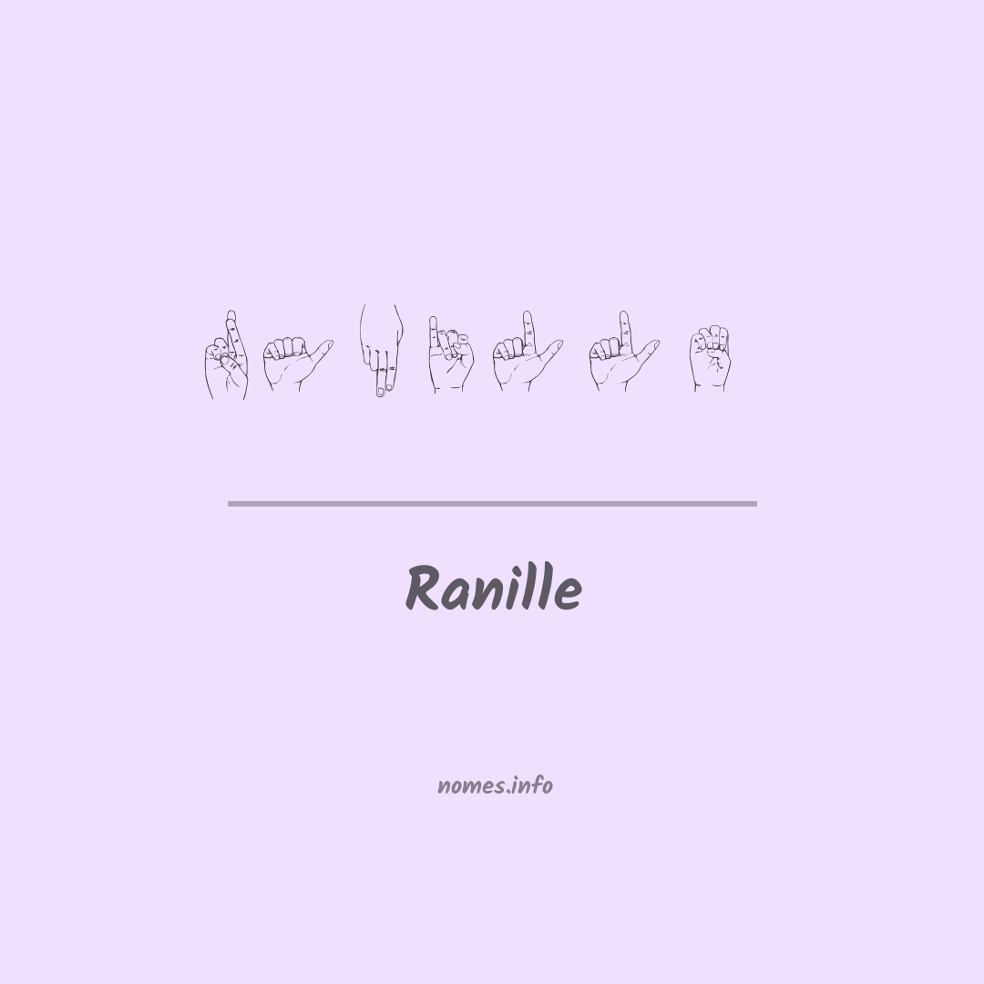 Ranille em Libras