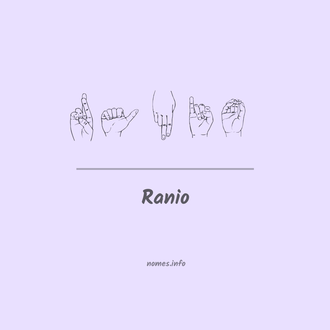 Ranio em Libras