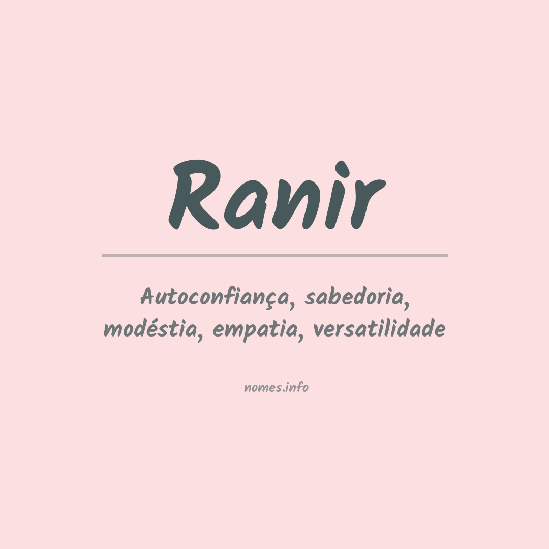 Significado do nome Ranir