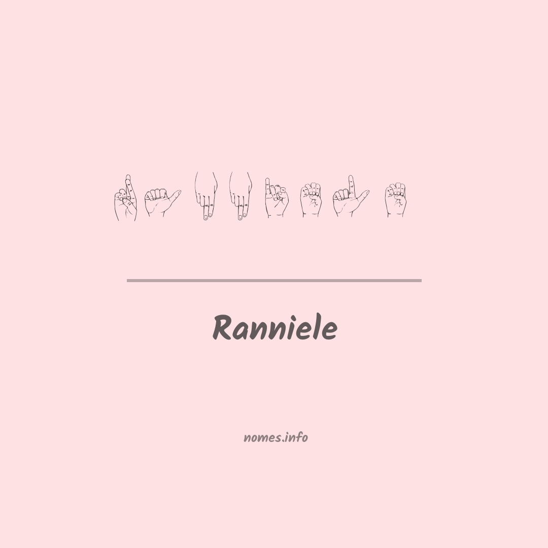 Ranniele em Libras