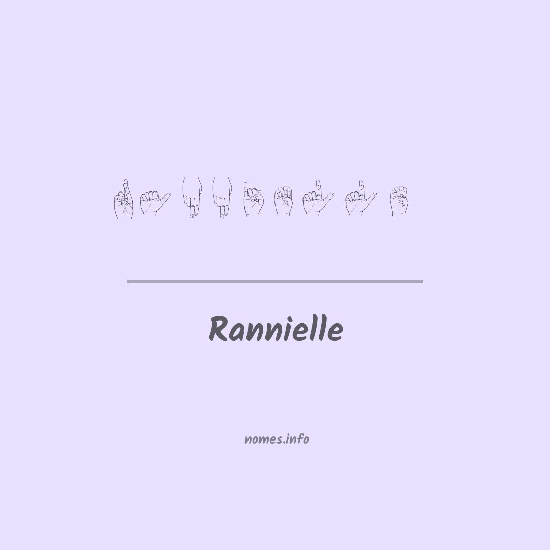 Rannielle em Libras