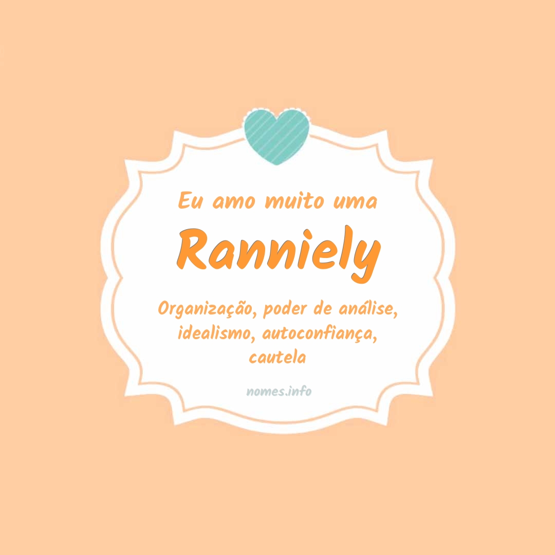 Eu amo muito Ranniely