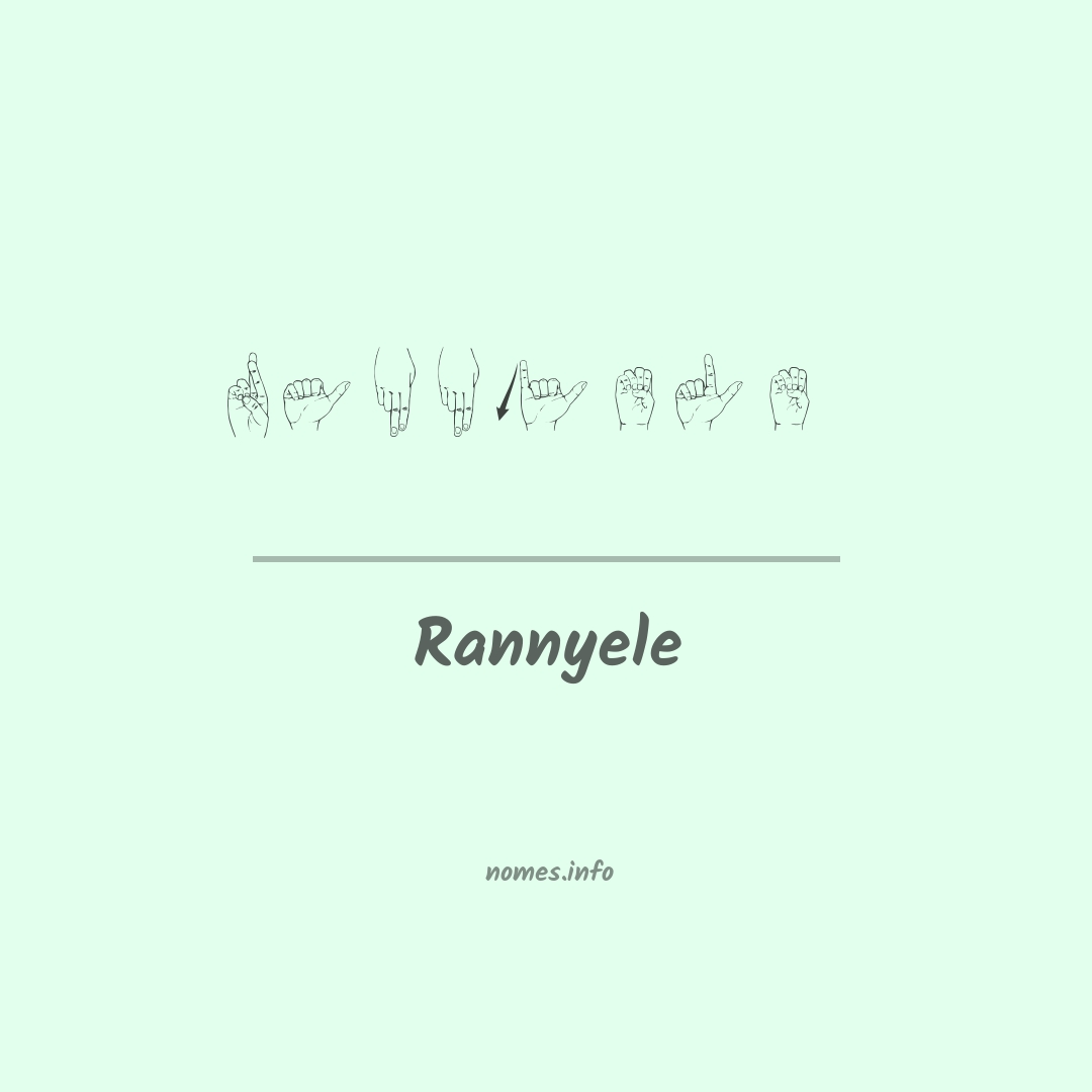 Rannyele em Libras