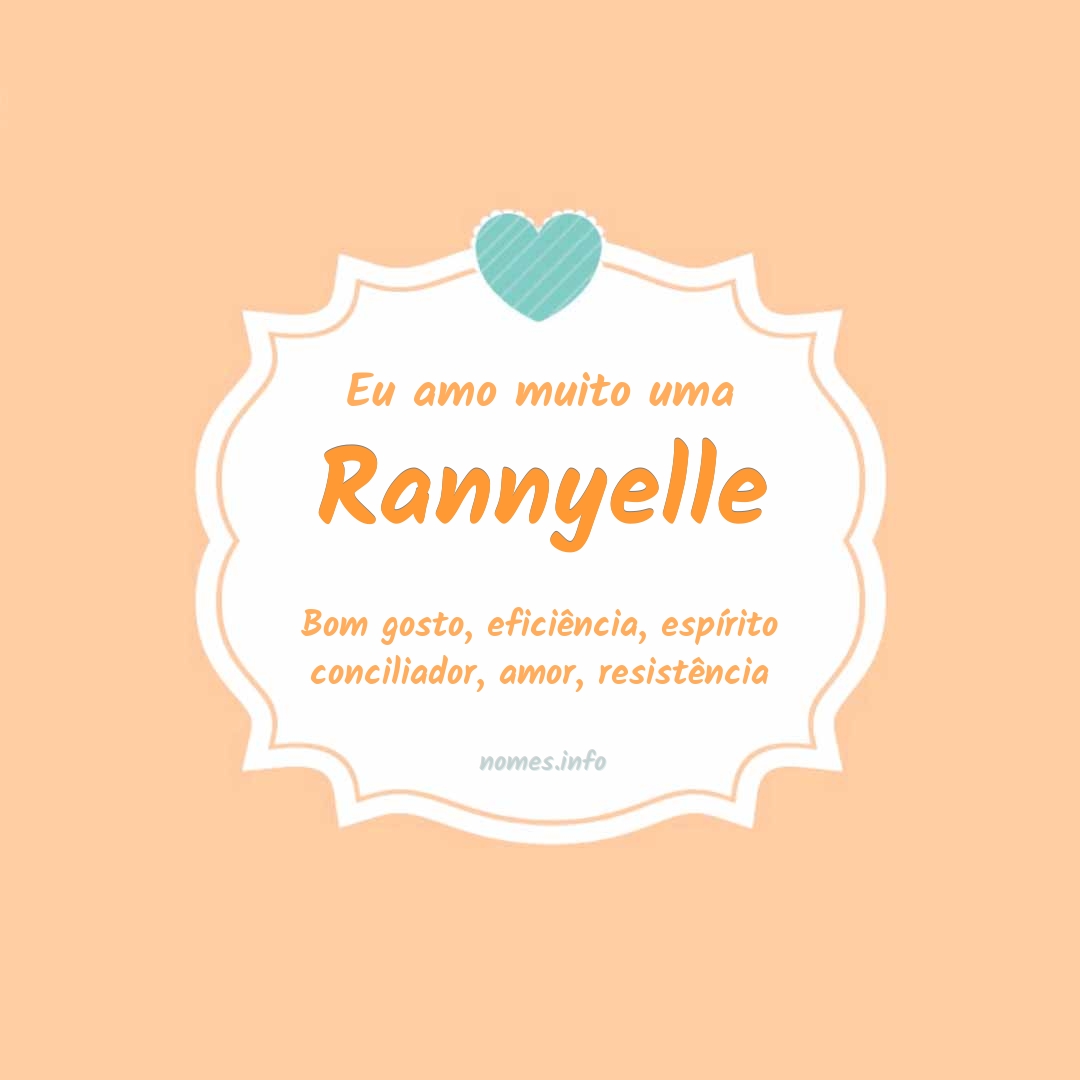 Eu amo muito Rannyelle