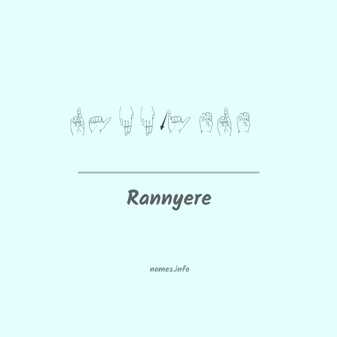 Rannyere em Libras