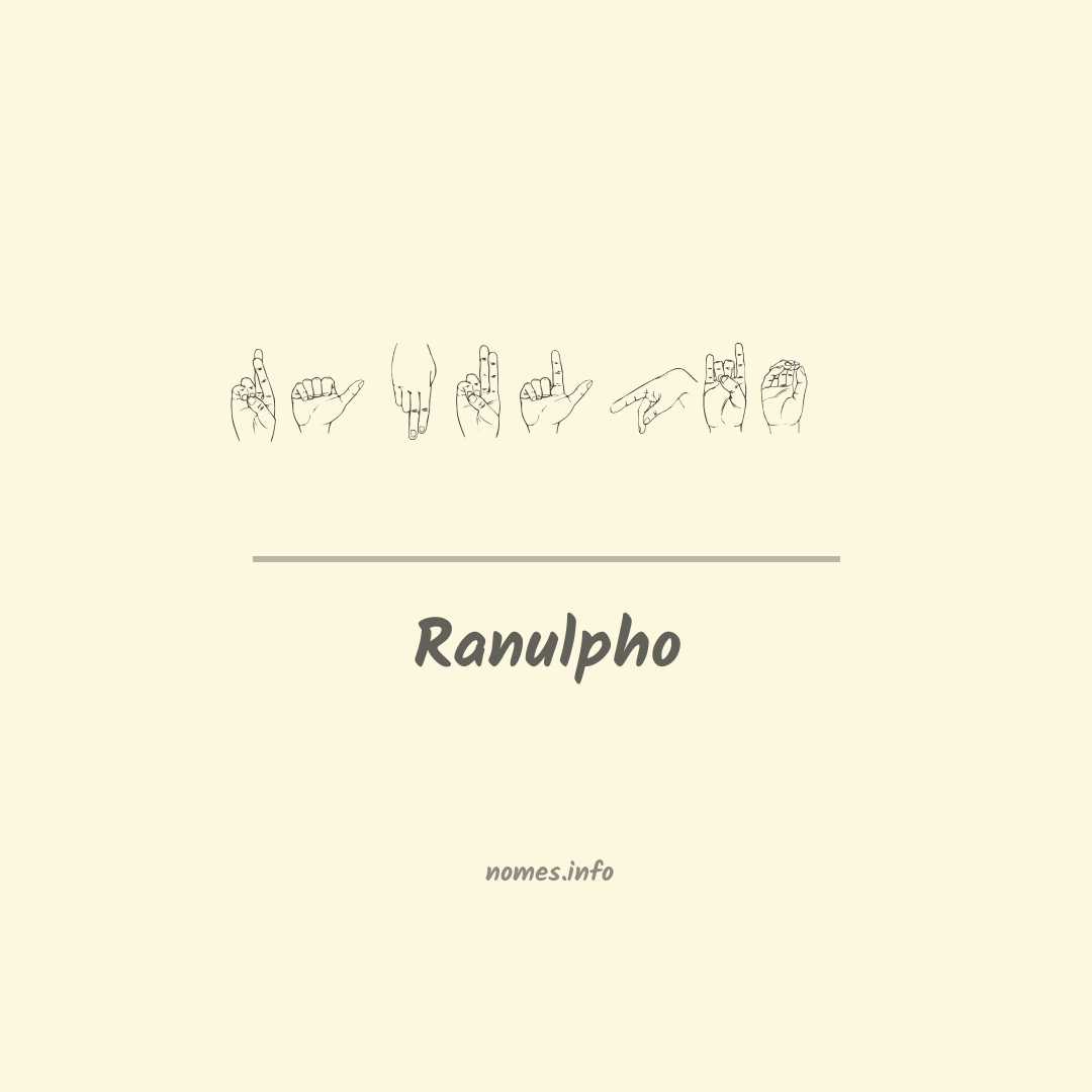 Ranulpho em Libras