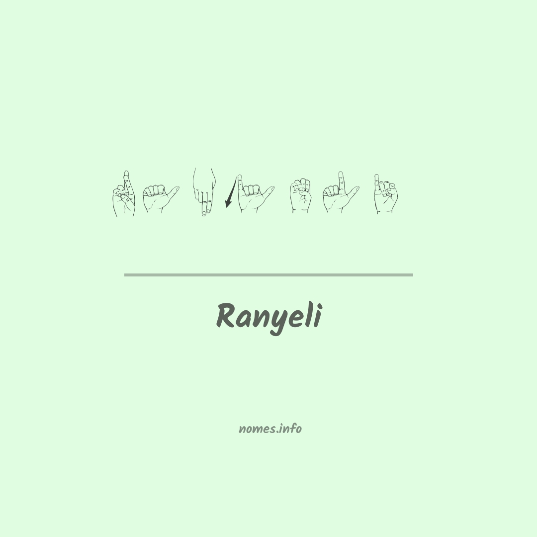 Ranyeli em Libras