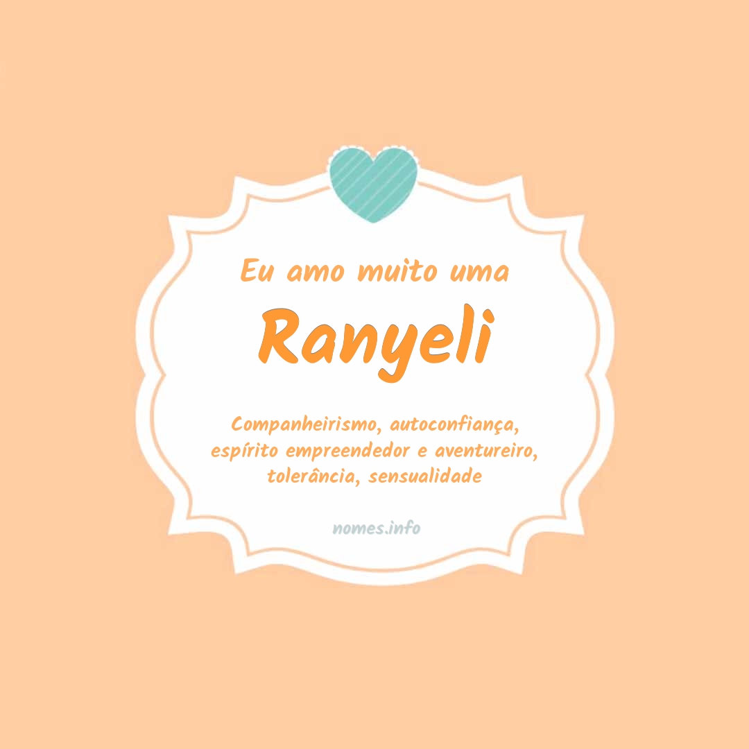 Eu amo muito Ranyeli