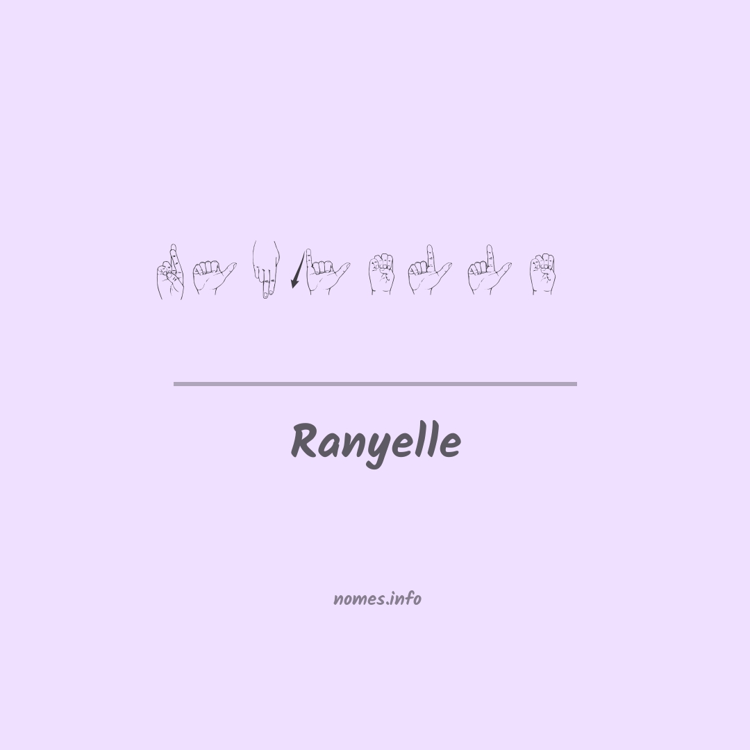 Ranyelle em Libras
