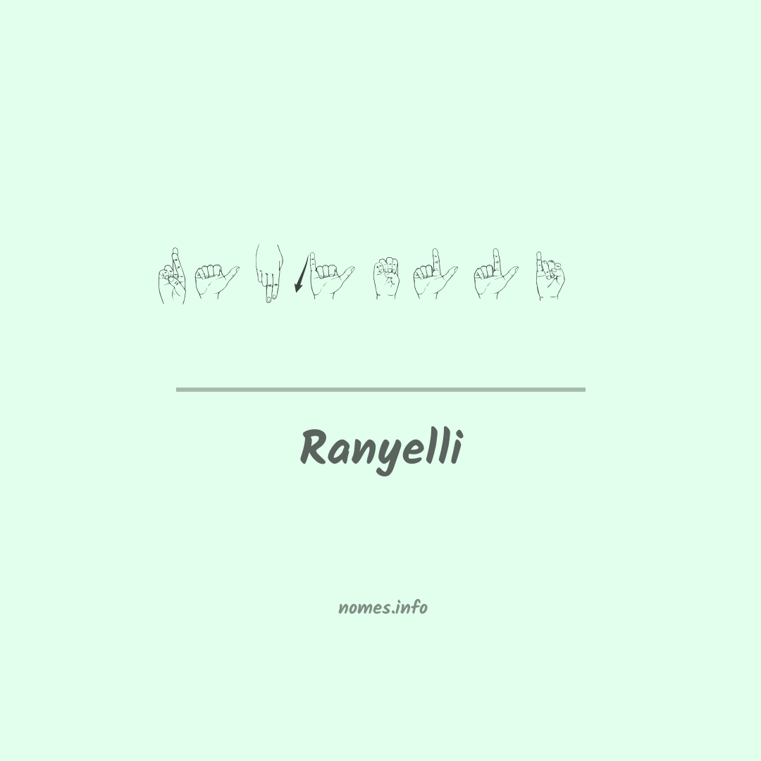 Ranyelli em Libras