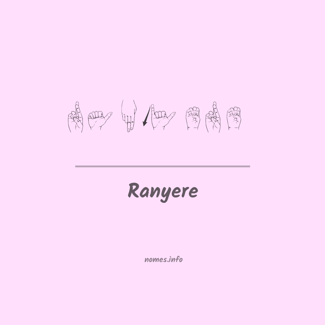 Ranyere em Libras