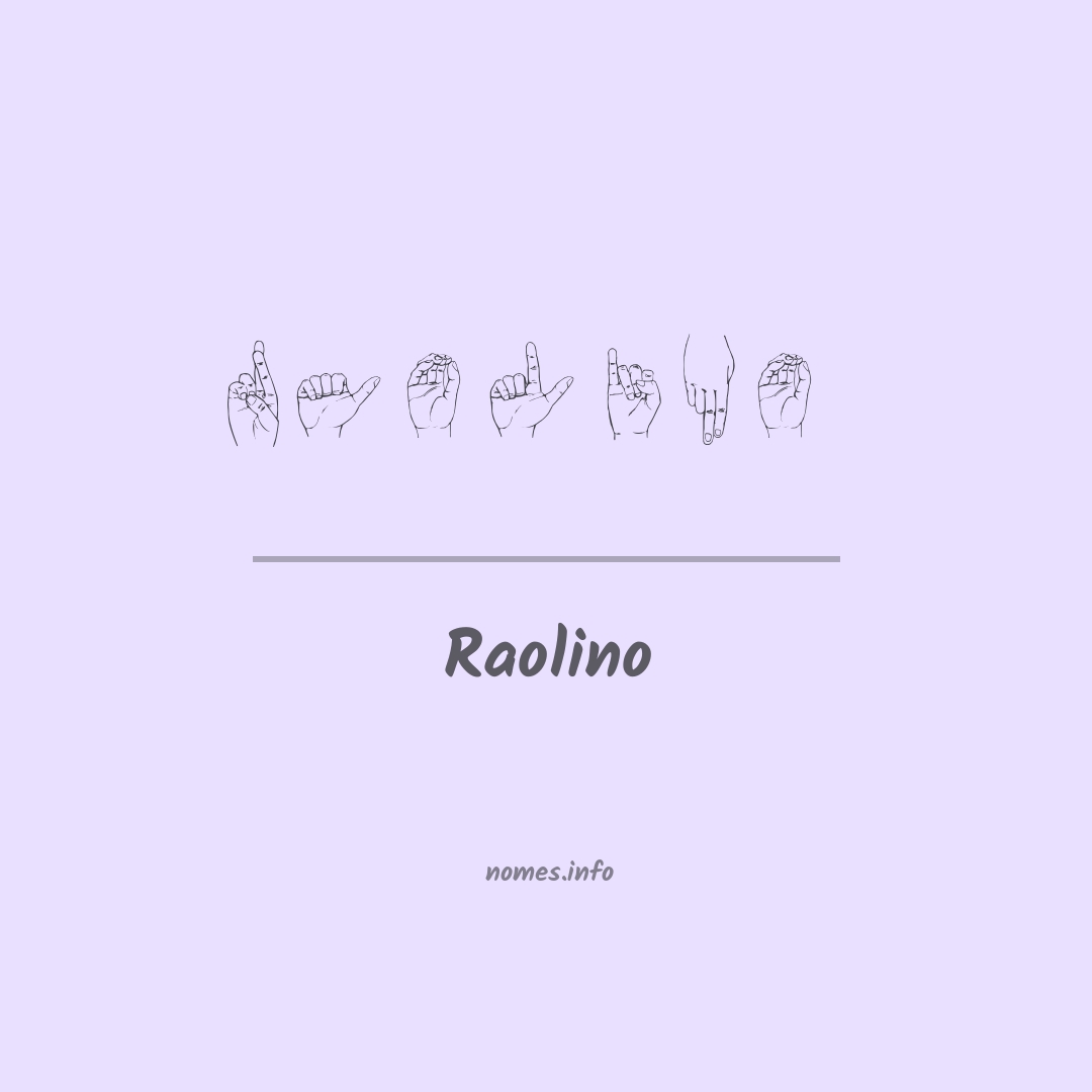Raolino em Libras