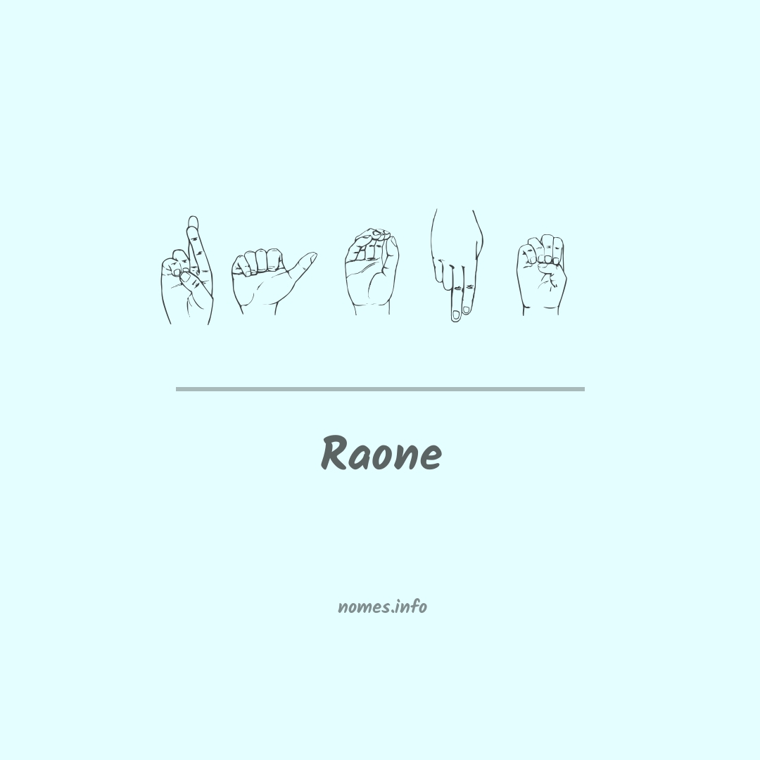 Raone em Libras