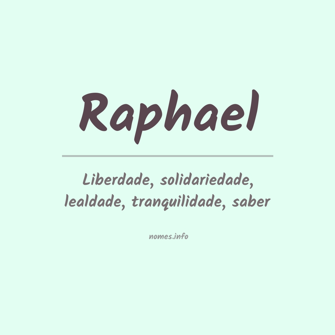 Significado do nome Raphael
