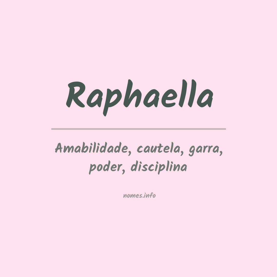 Significado do nome Raphaella