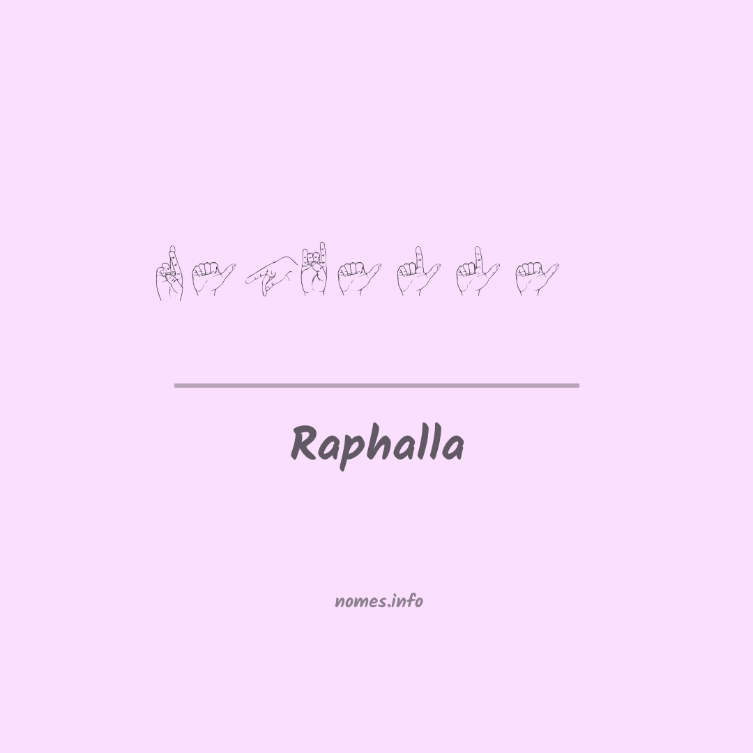 Raphalla em Libras
