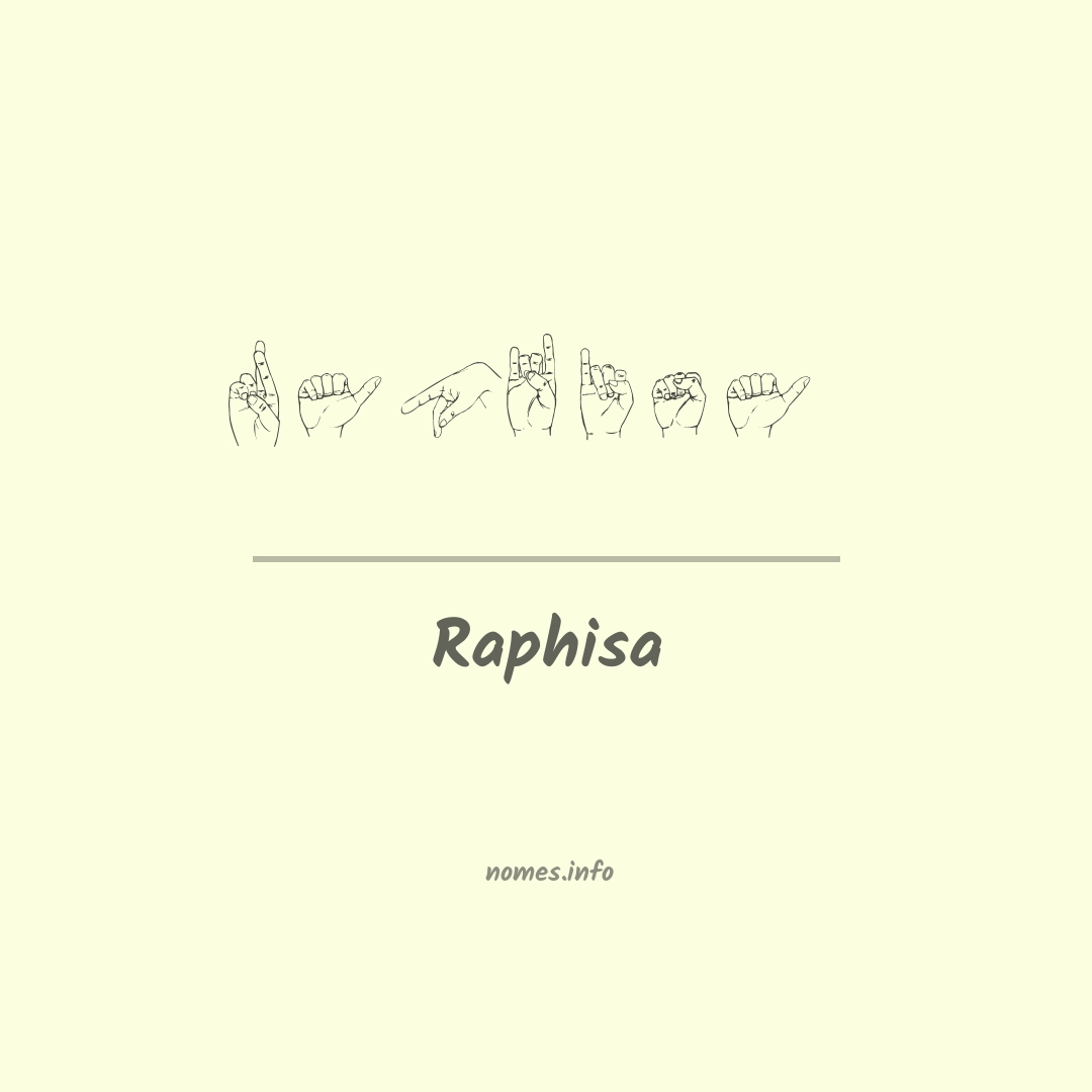 Raphisa em Libras