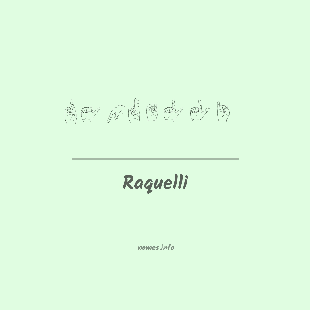 Raquelli em Libras