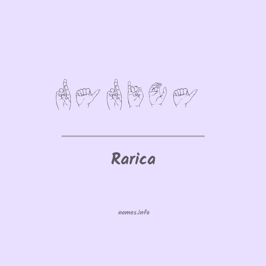 Rarica em Libras