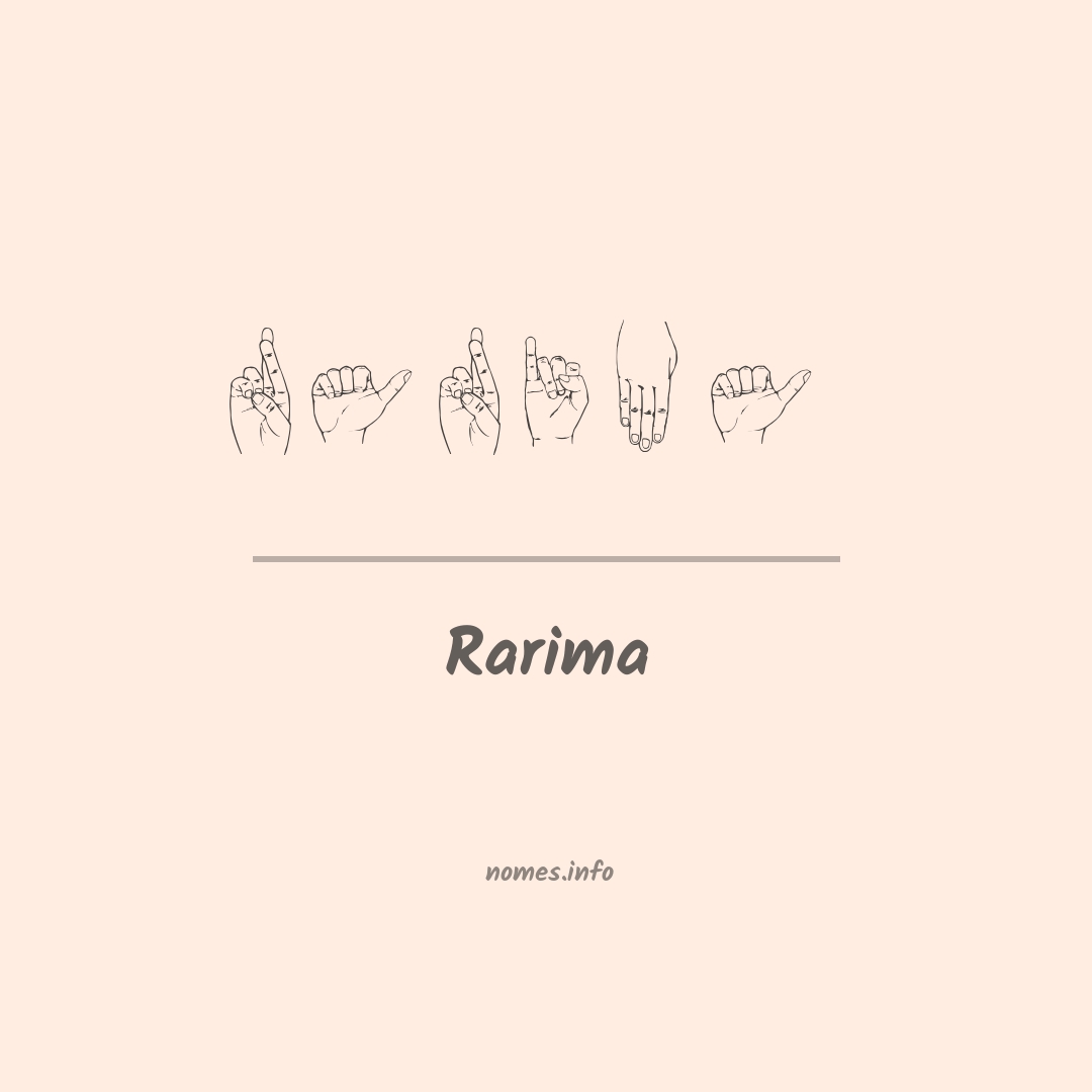 Rarima em Libras