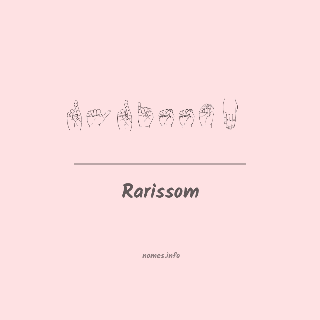 Rarissom em Libras