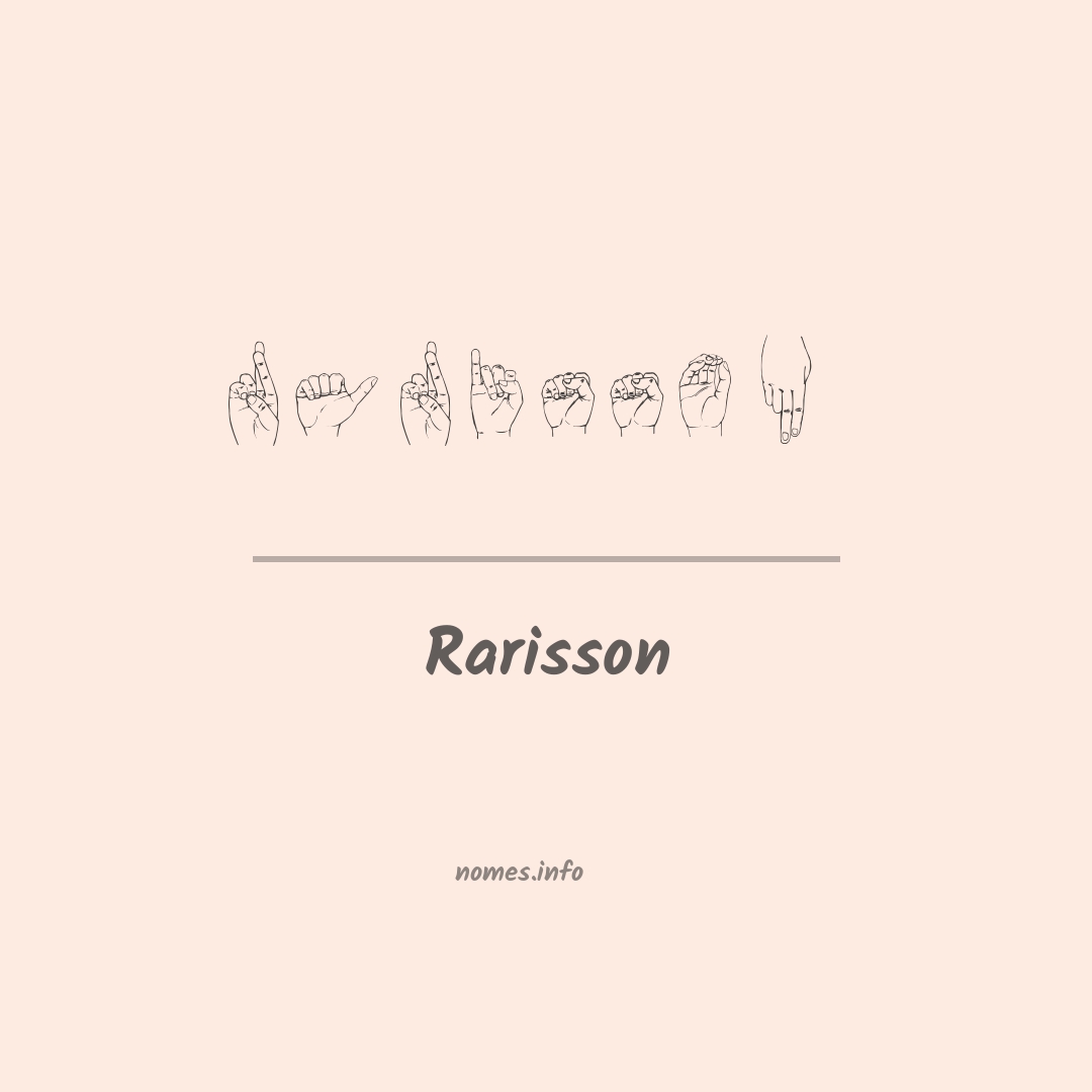 Rarisson em Libras