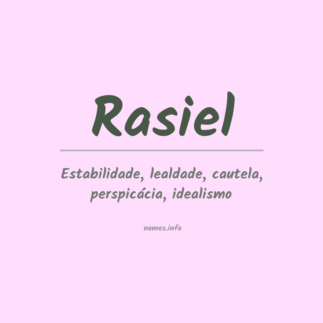 Significado do nome Rasiel