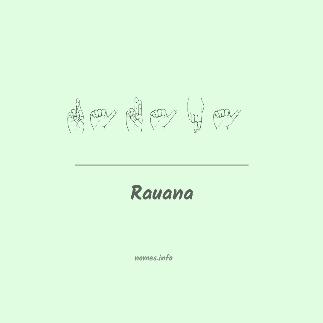 Rauana em Libras