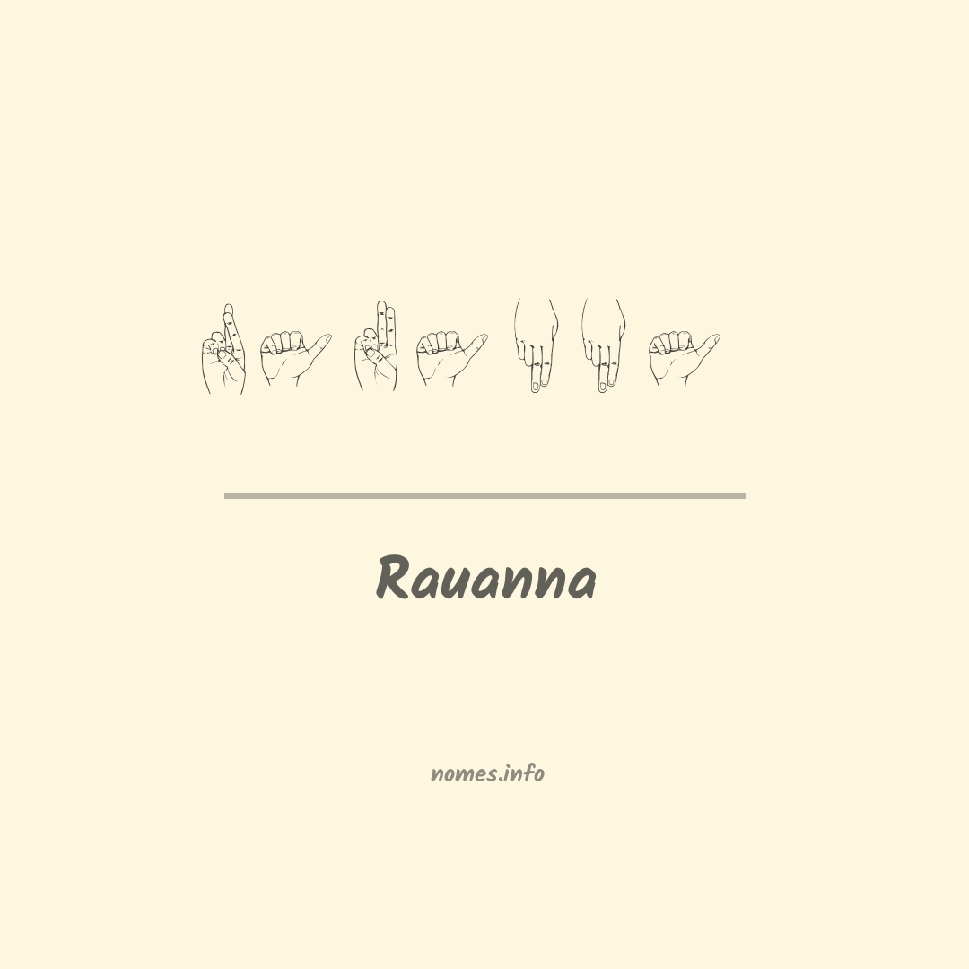 Rauanna em Libras