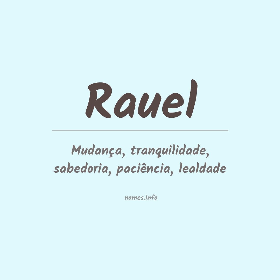 Significado do nome Rauel