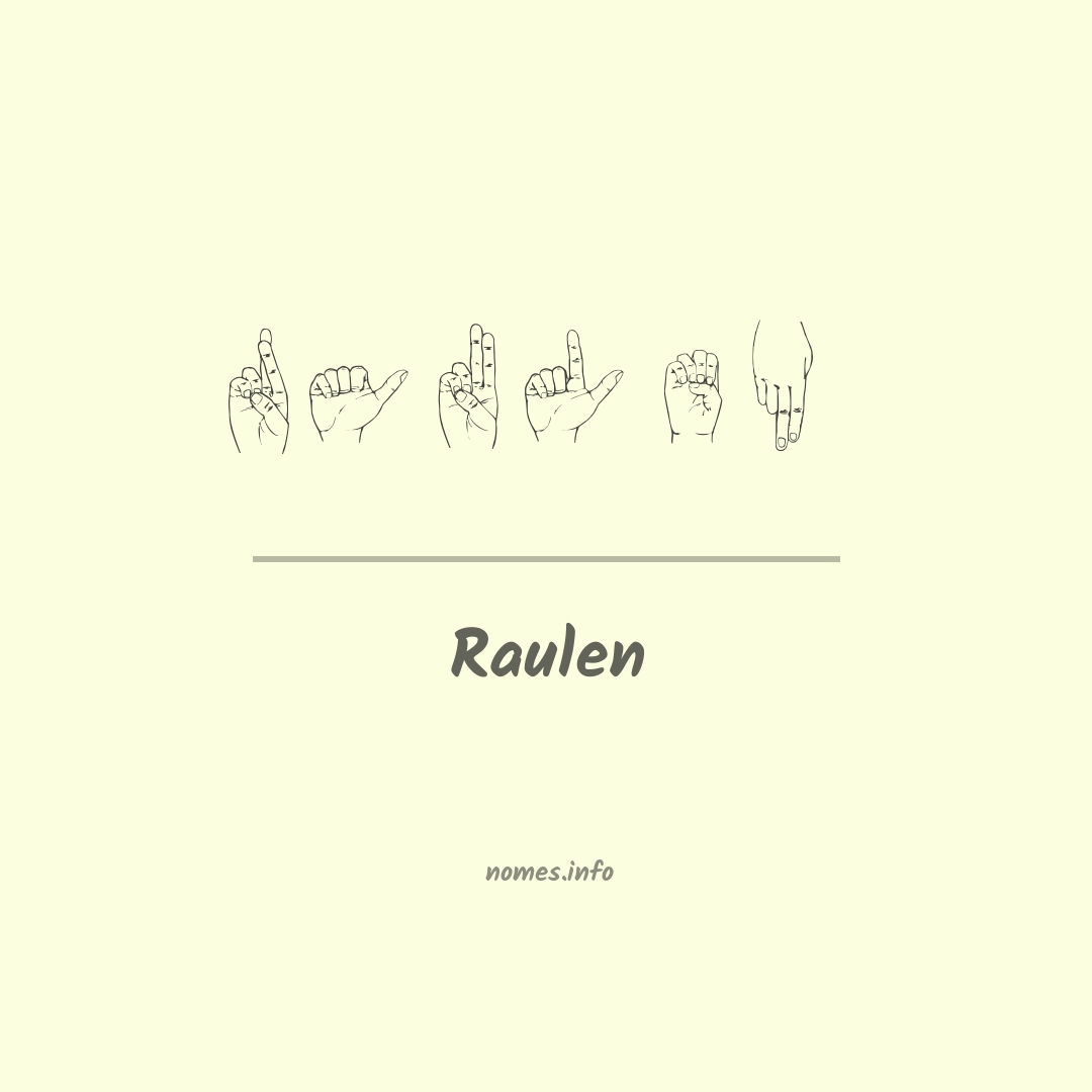 Raulen em Libras