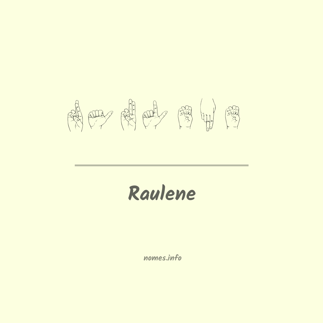 Raulene em Libras